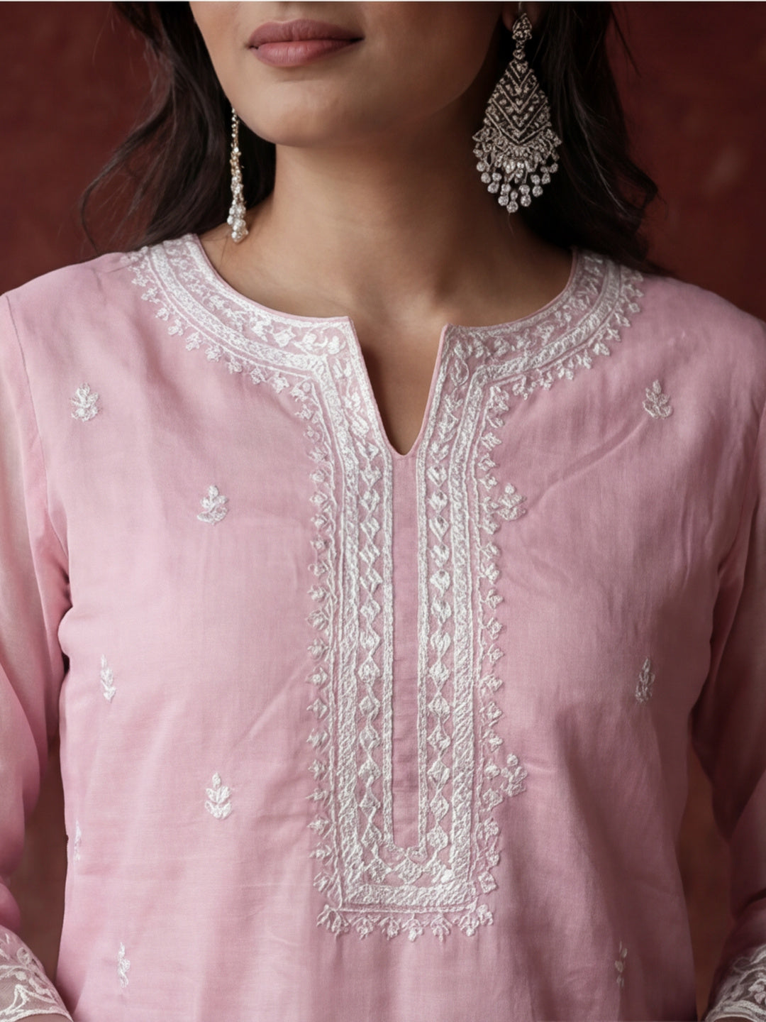 Kurta With Pant & Dupatta Ethnic Kurta Set For Women