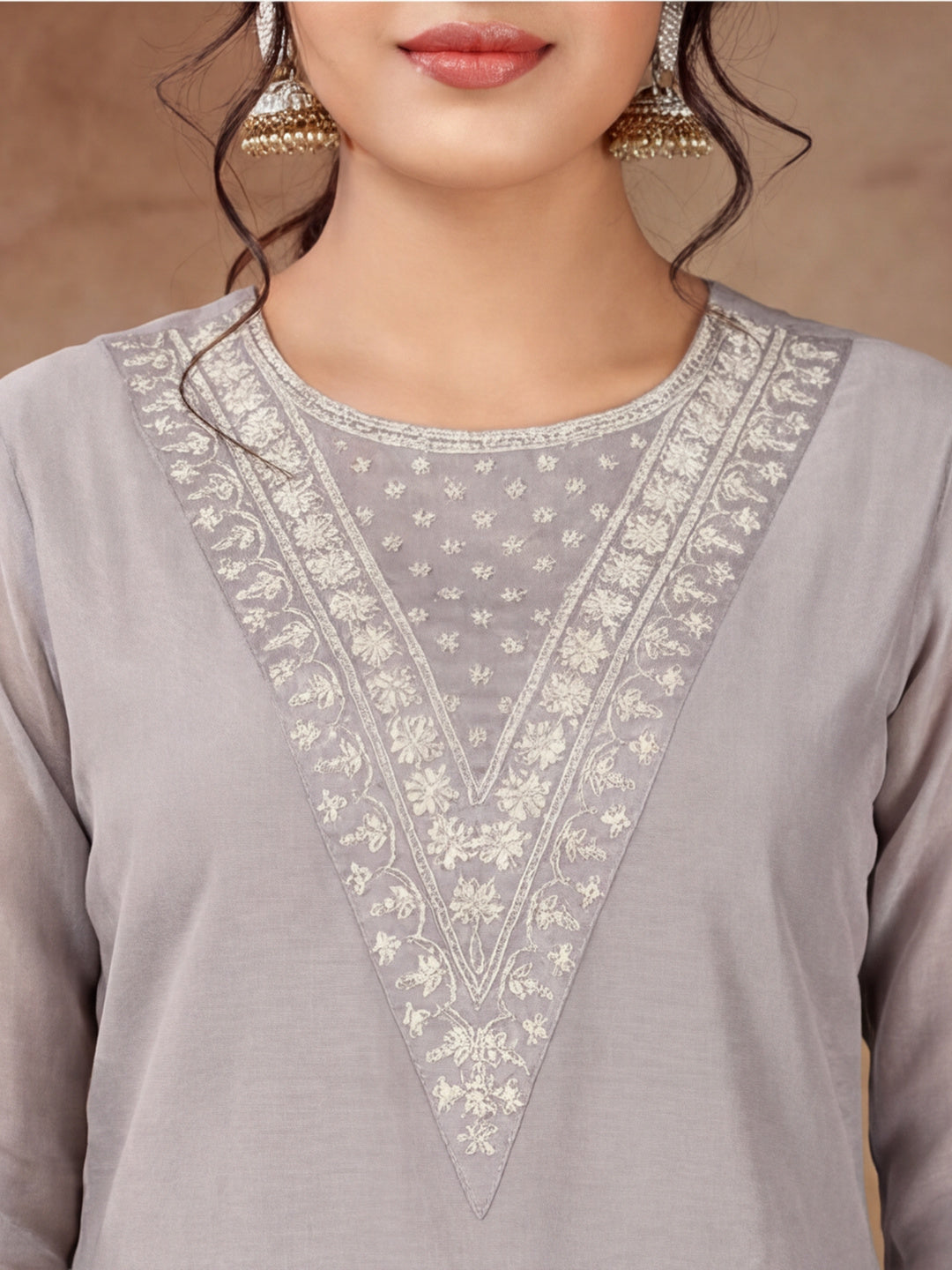 Kurta With Pant & Dupatta Ethnic Kurta Set For Women