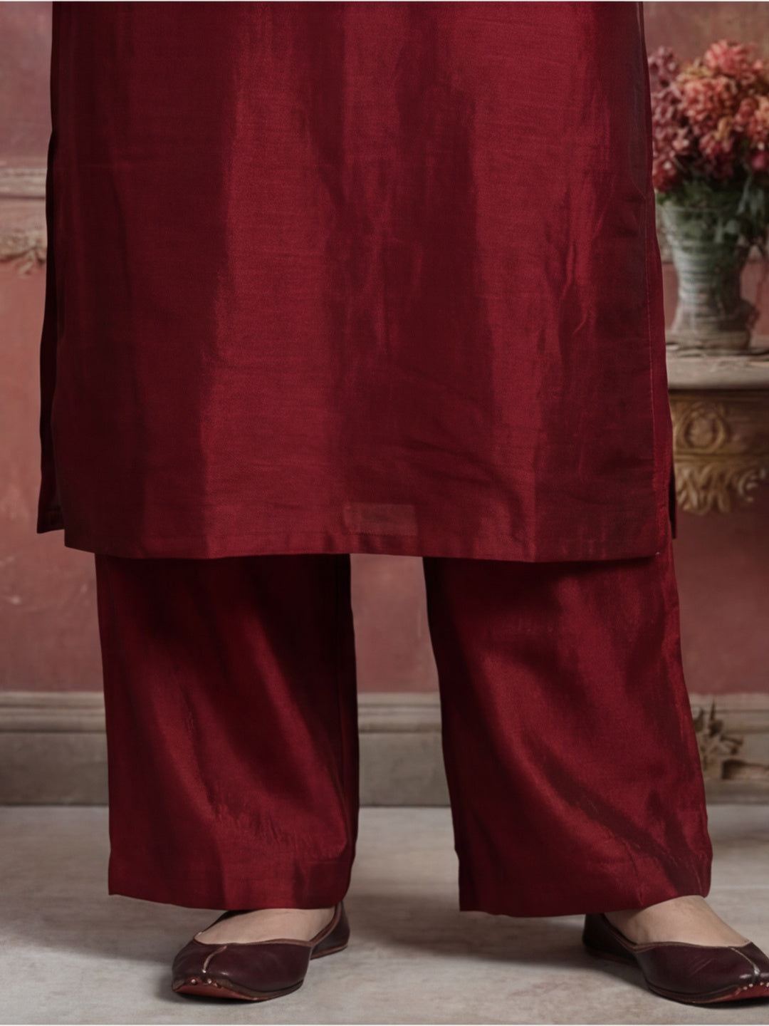 Kurta With Pant & Dupatta Ethnic Kurta Set For Women