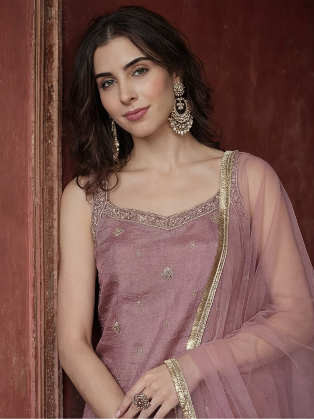 Kurta With Pant & Dupatta Ethnic Kurta Set For Women