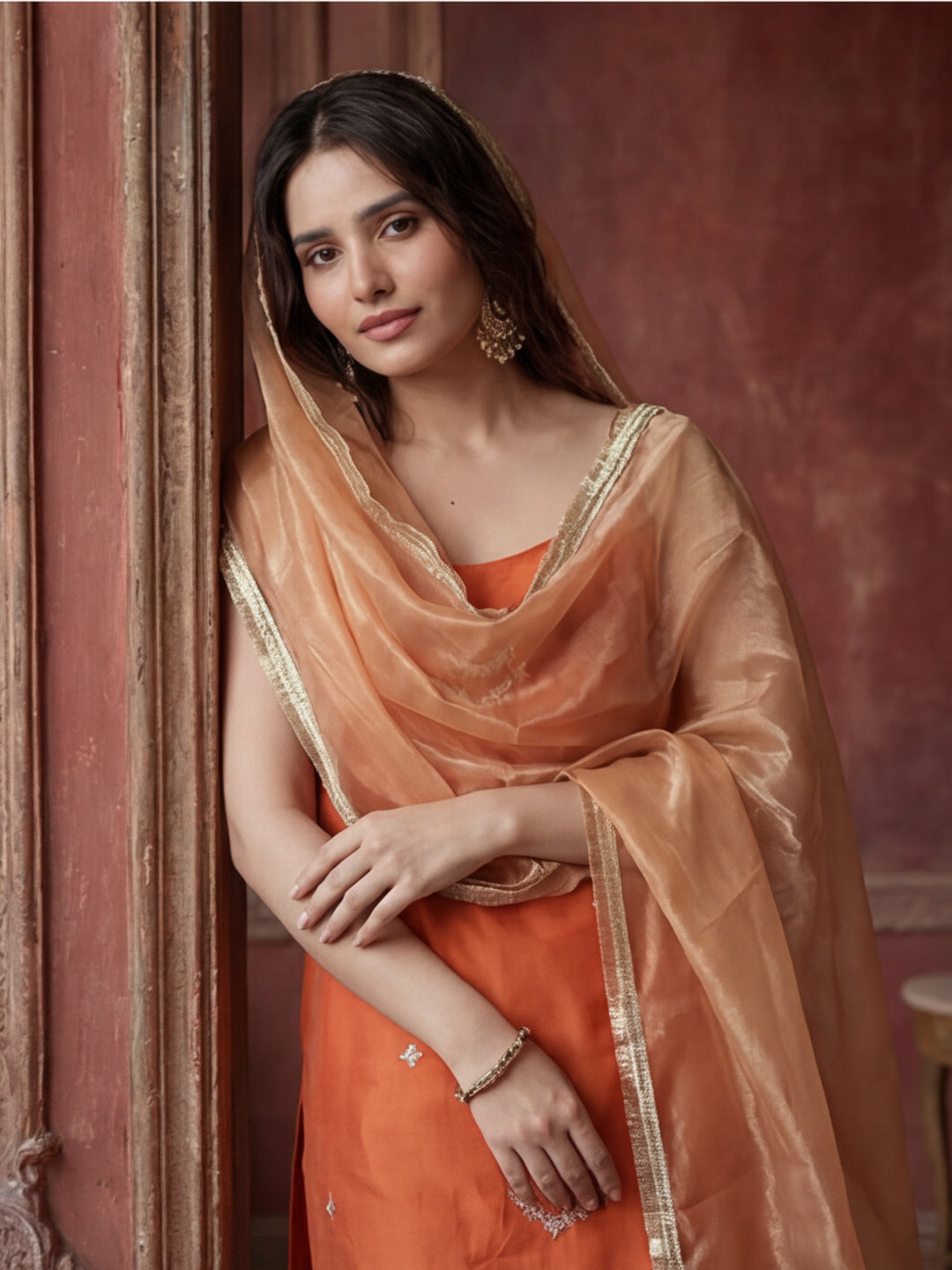 Kurta With Pant & Dupatta Ethnic Kurta Set For Women