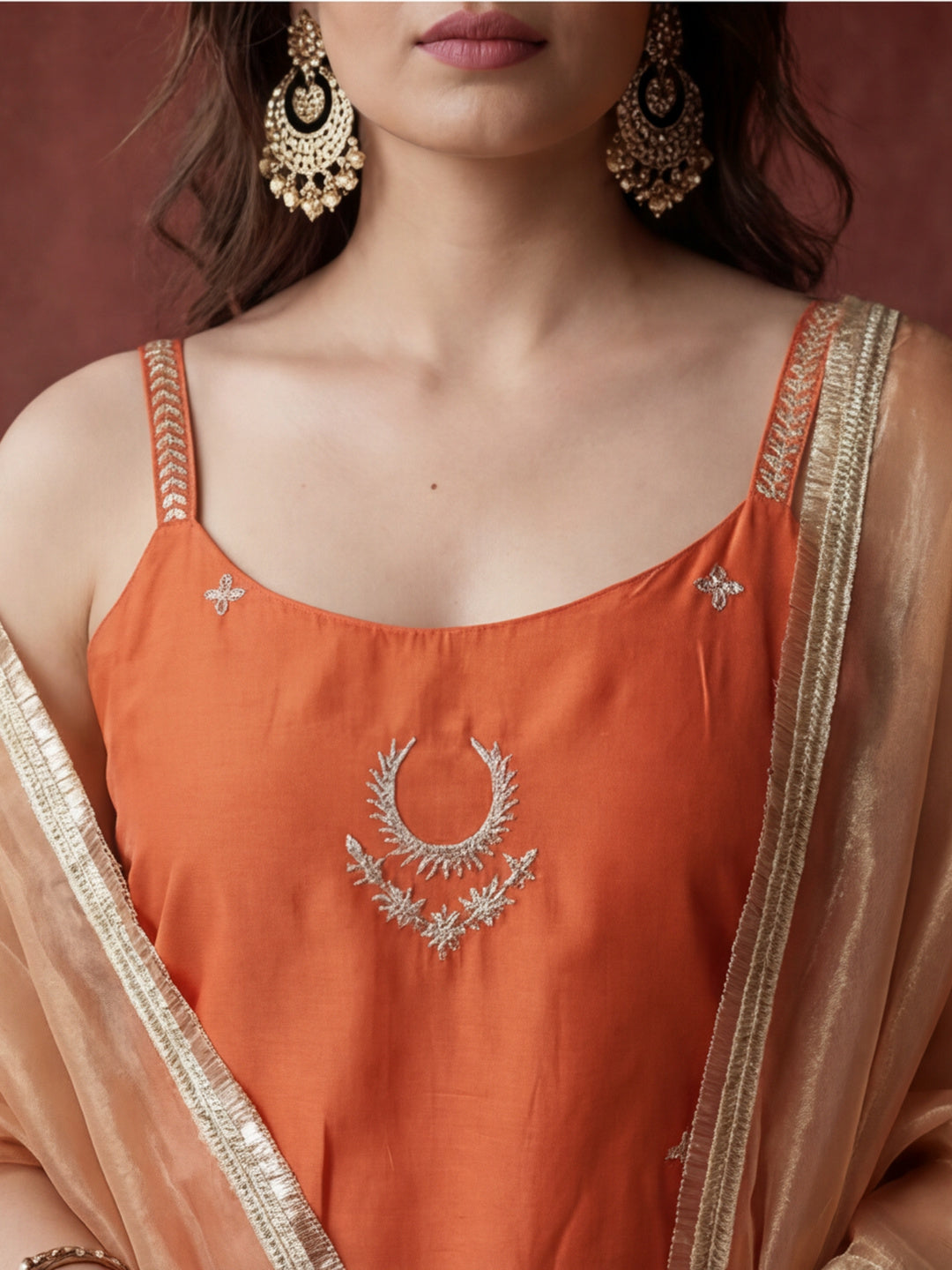 Kurta With Pant & Dupatta Ethnic Kurta Set For Women