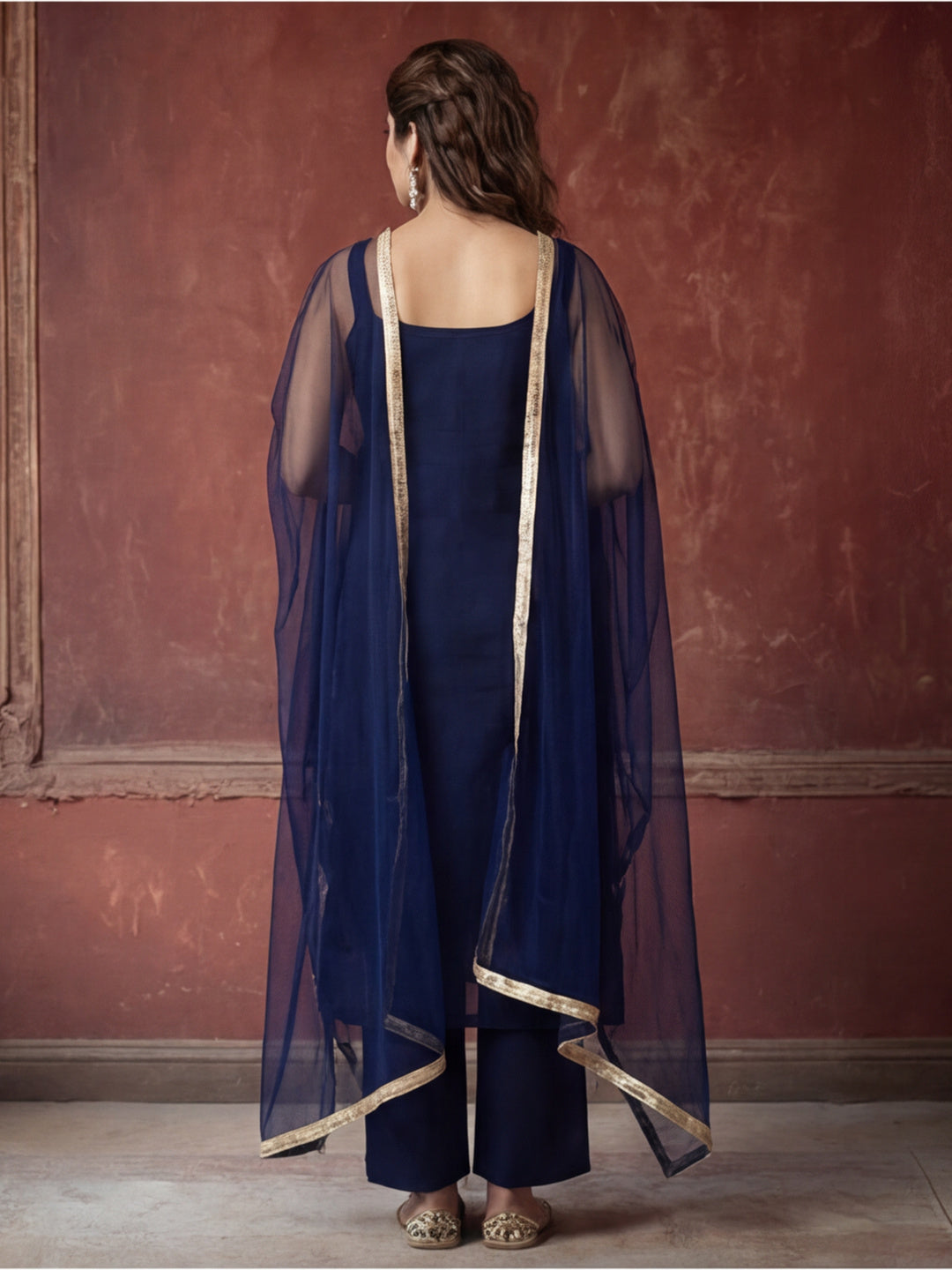 Kurta With Pant & Dupatta Ethnic Kurta Set For Women