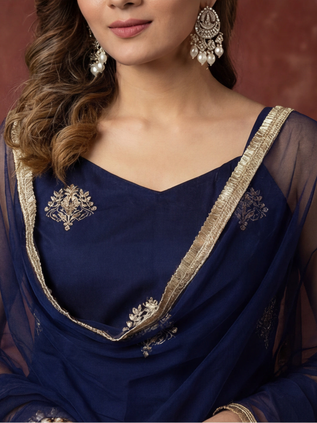 Kurta With Pant & Dupatta Ethnic Kurta Set For Women