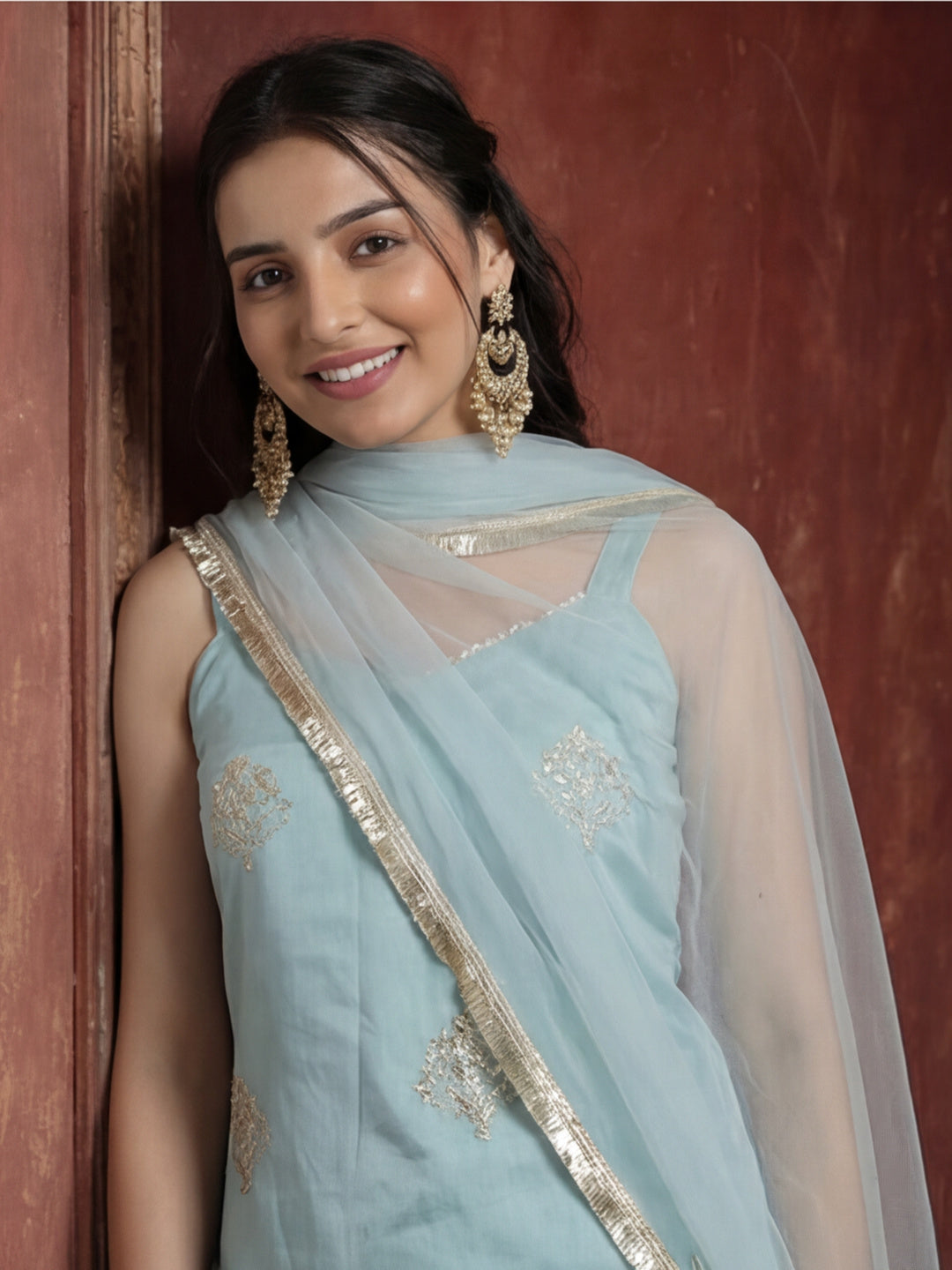 Kurta With Pant & Dupatta Ethnic Kurta Set For Women
