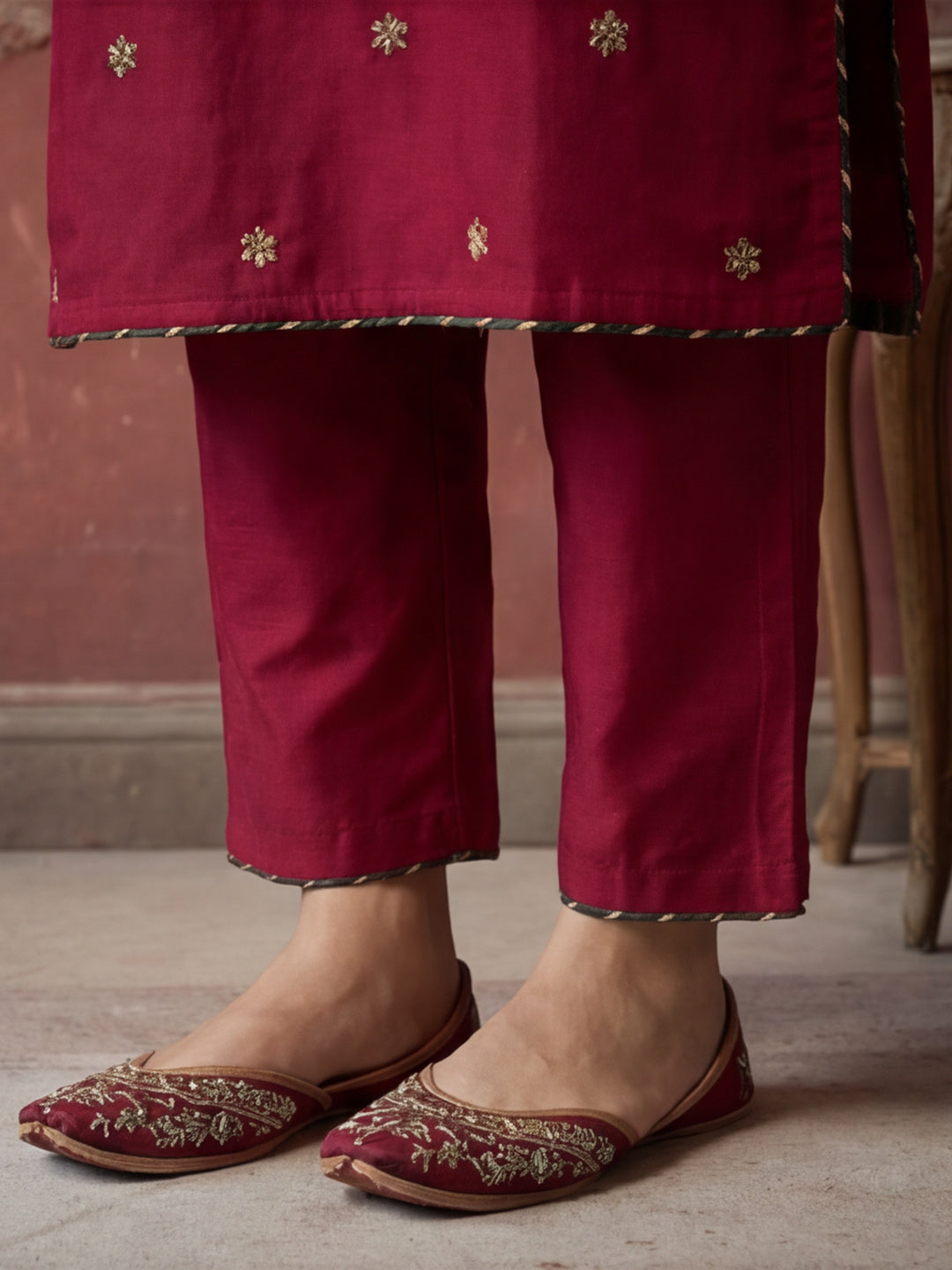 Kurta With Pant & Dupatta Ethnic Kurta Set For Women