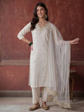 Kurta With Pant & Dupatta Ethnic Kurta Set For Women