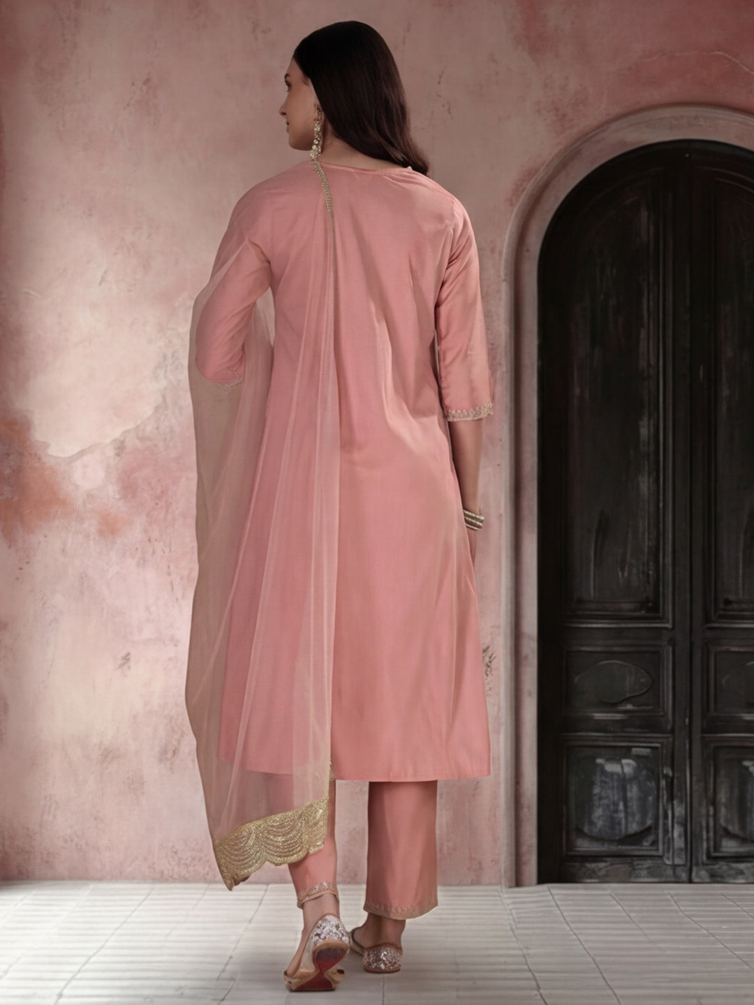 Kurta With Pant & Dupatta Ethnic Kurta Set For Women
