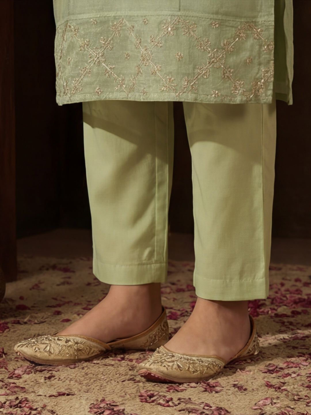 Kurta With Pant & Dupatta Ethnic Kurta Set For Women