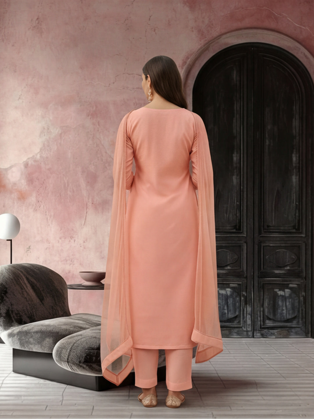 Kurta With Pant & Dupatta Ethnic Kurta Set For Women