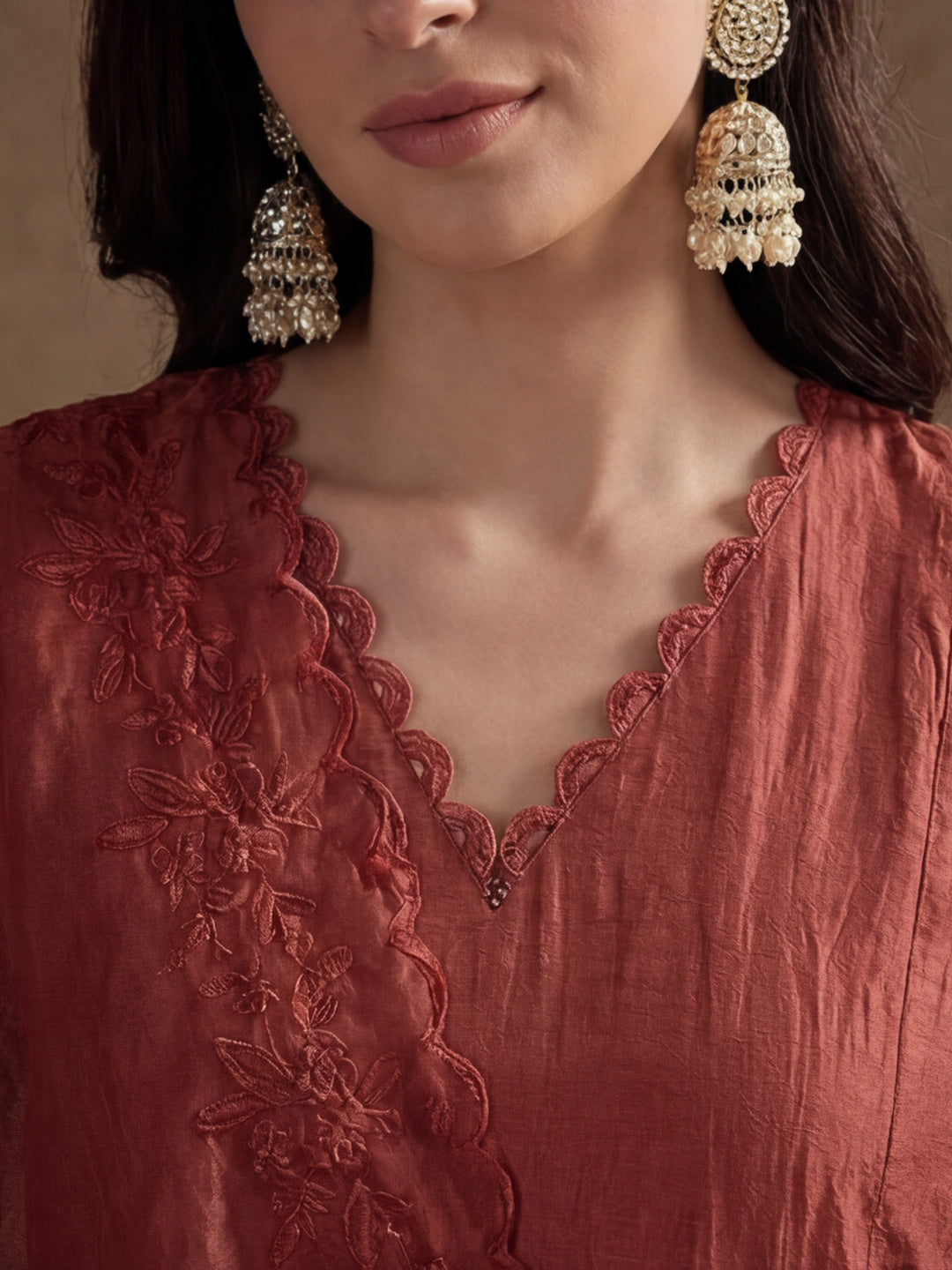 Kurta With Pant & Dupatta Ethnic Kurta Set For Women