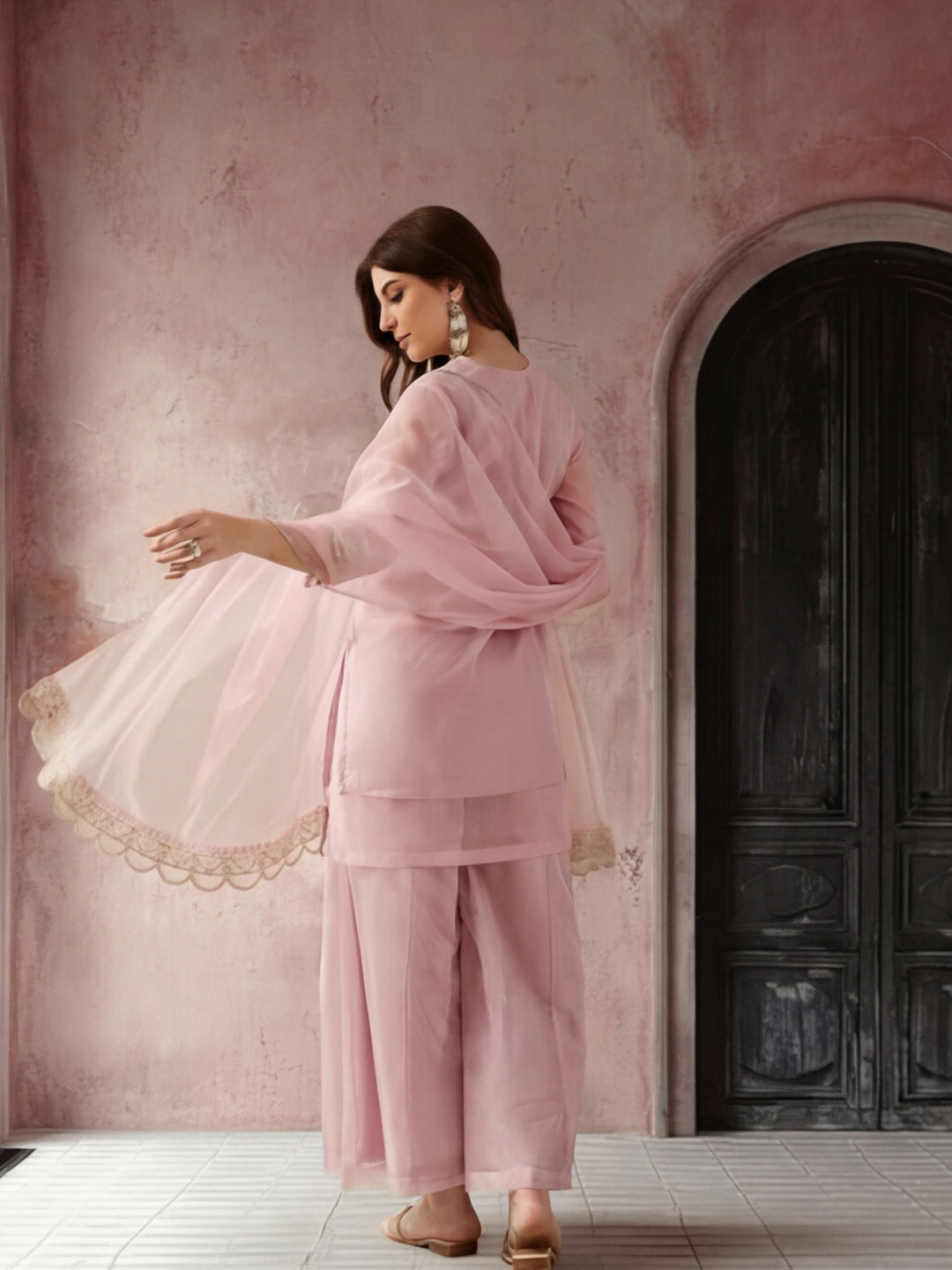 Kurta With Pant & Dupatta Ethnic Kurta Set For Women
