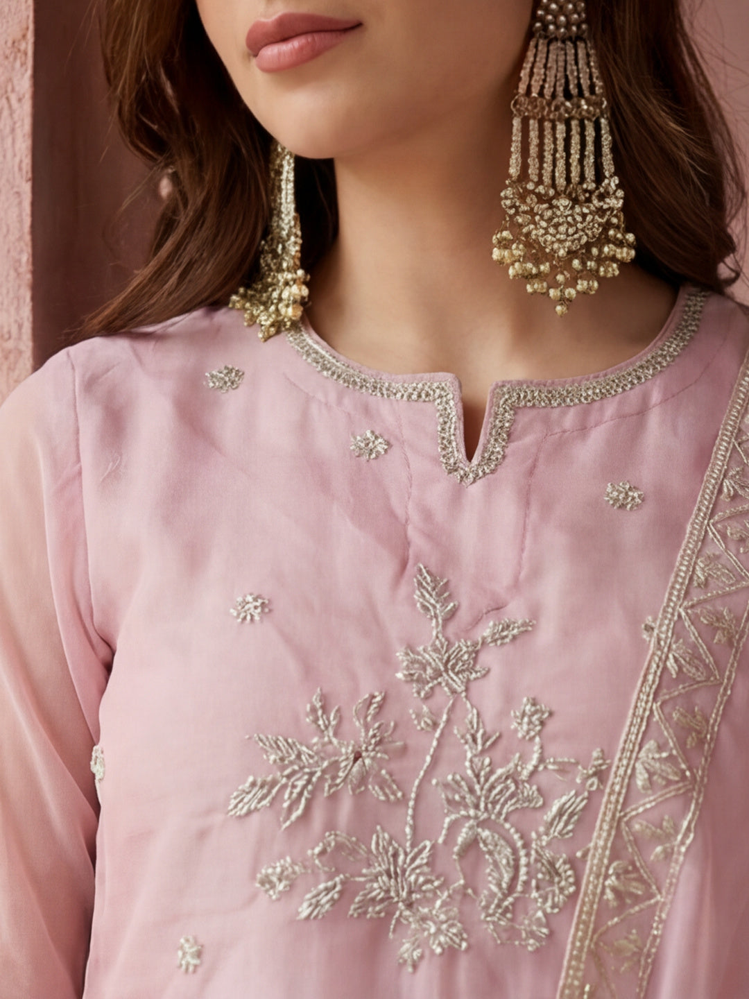 Kurta With Pant & Dupatta Ethnic Kurta Set For Women