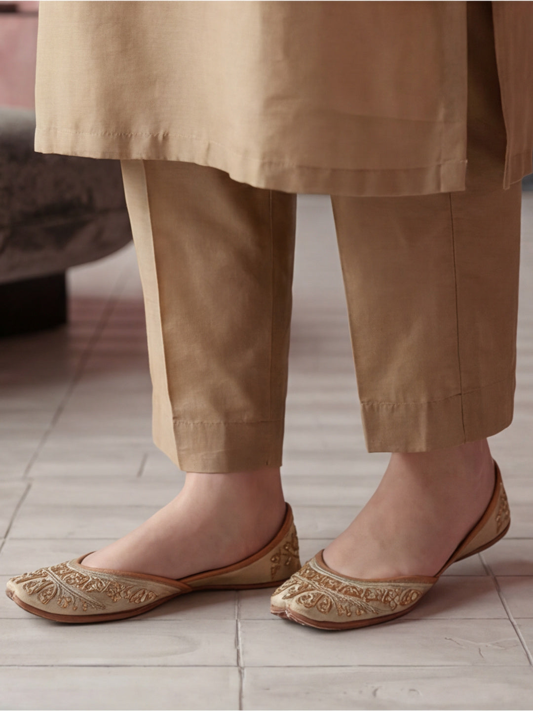 Kurta With Pant & Dupatta Ethnic Kurta Set For Women