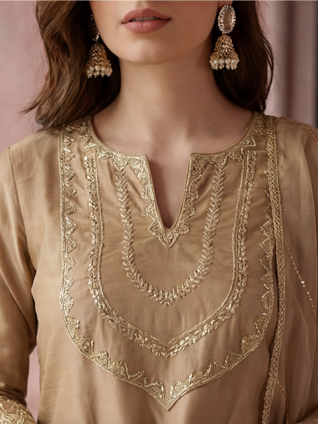 Kurta With Pant & Dupatta Ethnic Kurta Set For Women