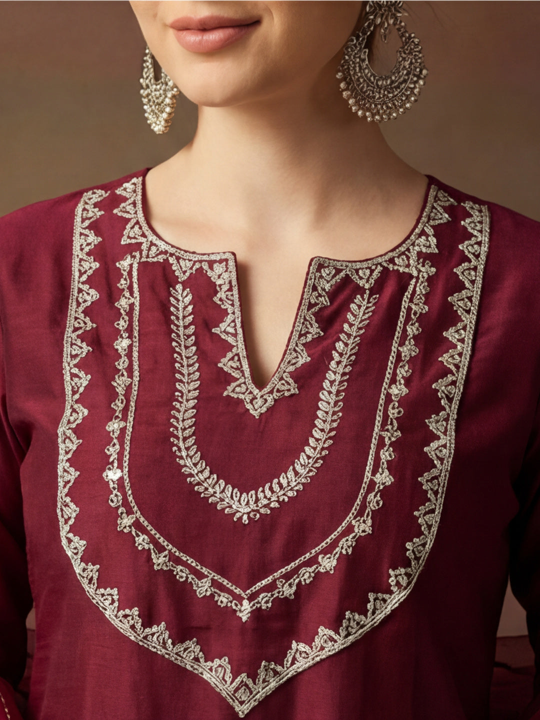 Kurta With Pant & Dupatta Ethnic Kurta Set For Women