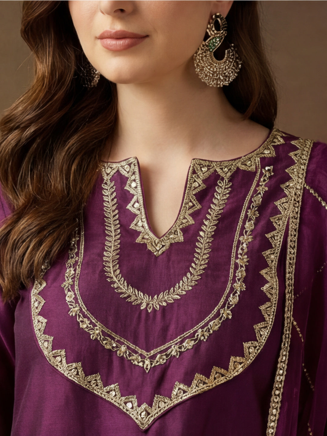 Kurta With Pant & Dupatta Ethnic Kurta Set For Women