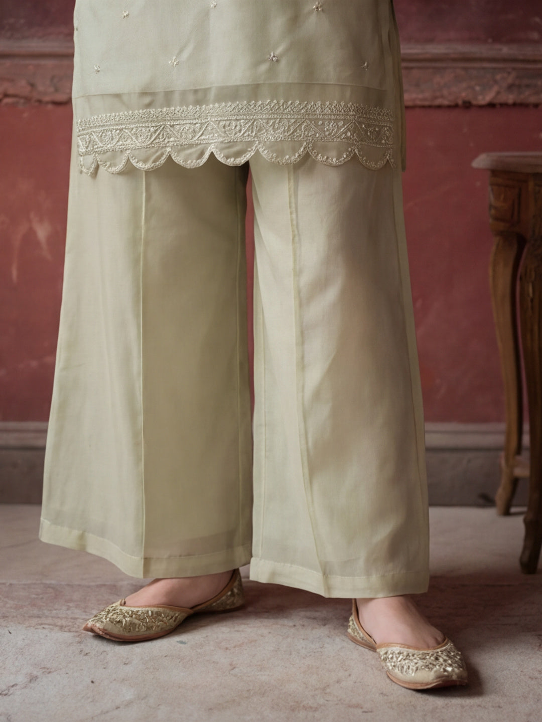 Kurta With Pant & Dupatta Ethnic Kurta Set For Women