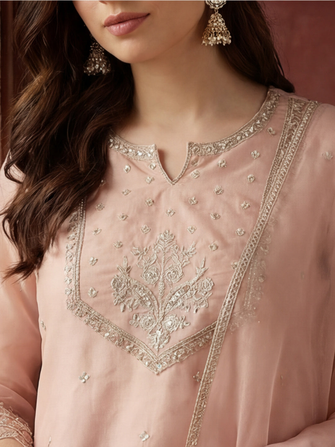 Kurta With Pant & Dupatta Ethnic Kurta Set For Women