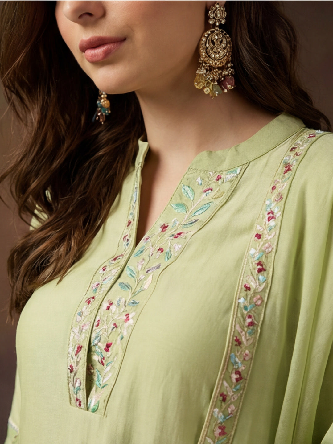 Kurta With Pant & Dupatta Ethnic Kurta Set For Women