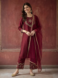 Kurta With Pant & Dupatta Ethnic Kurta Set For Women