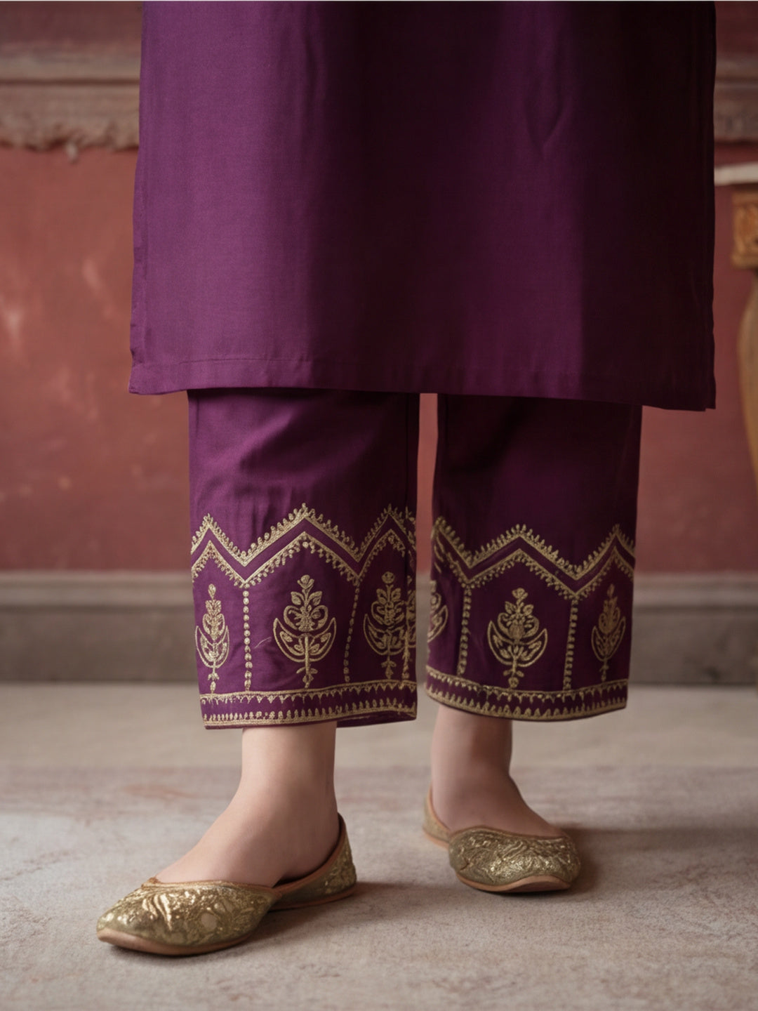 Kurta With Pant & Dupatta Ethnic Kurta Set For Women