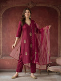 Kurta With Pant & Dupatta Ethnic Kurta Set For Women