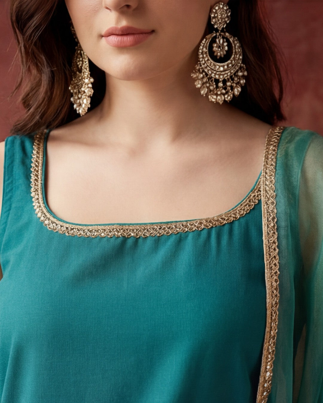 Kurta With Pant & Dupatta Ethnic Kurta Set For Women
