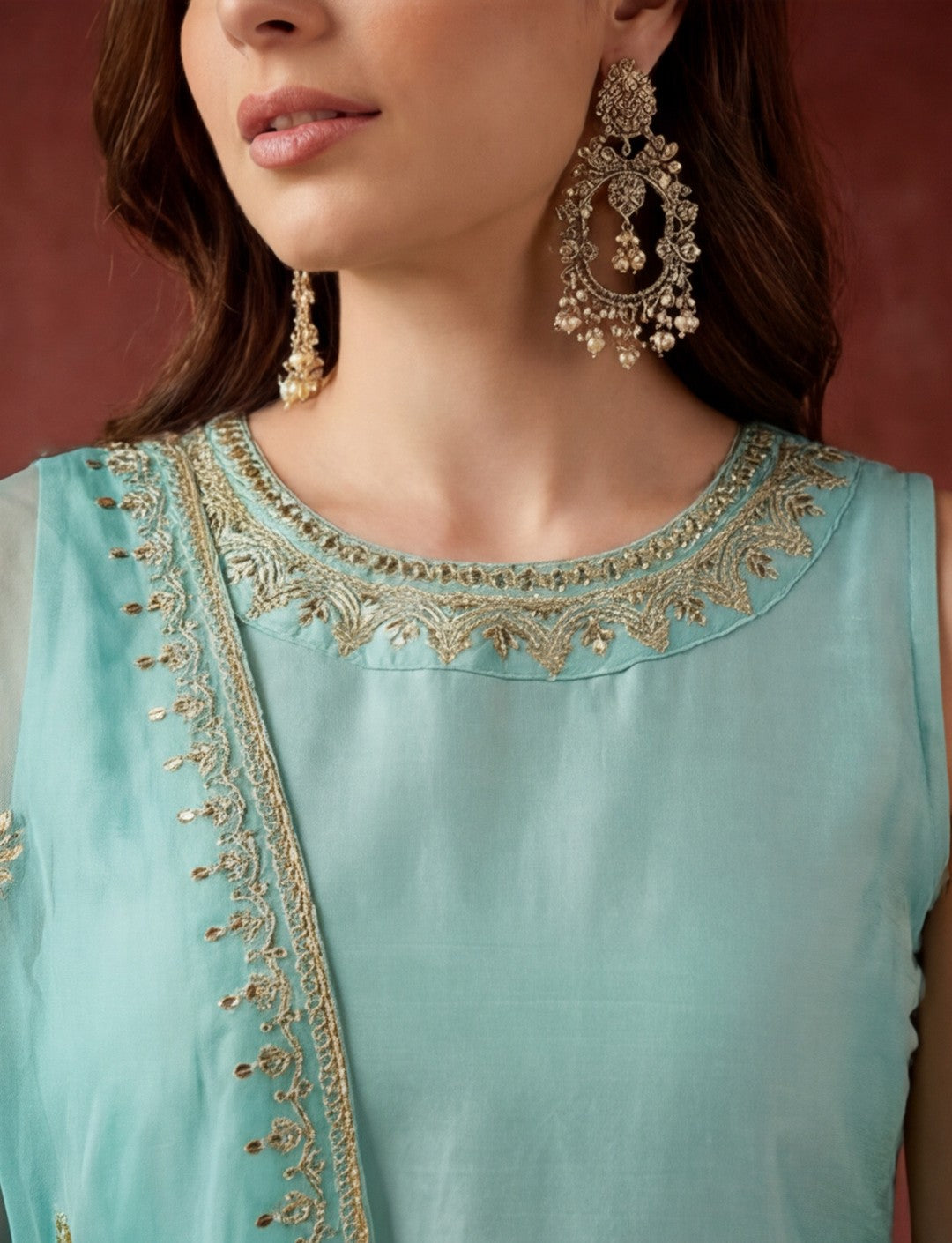 Kurta With Pant & Dupatta Ethnic Kurta Set For Women