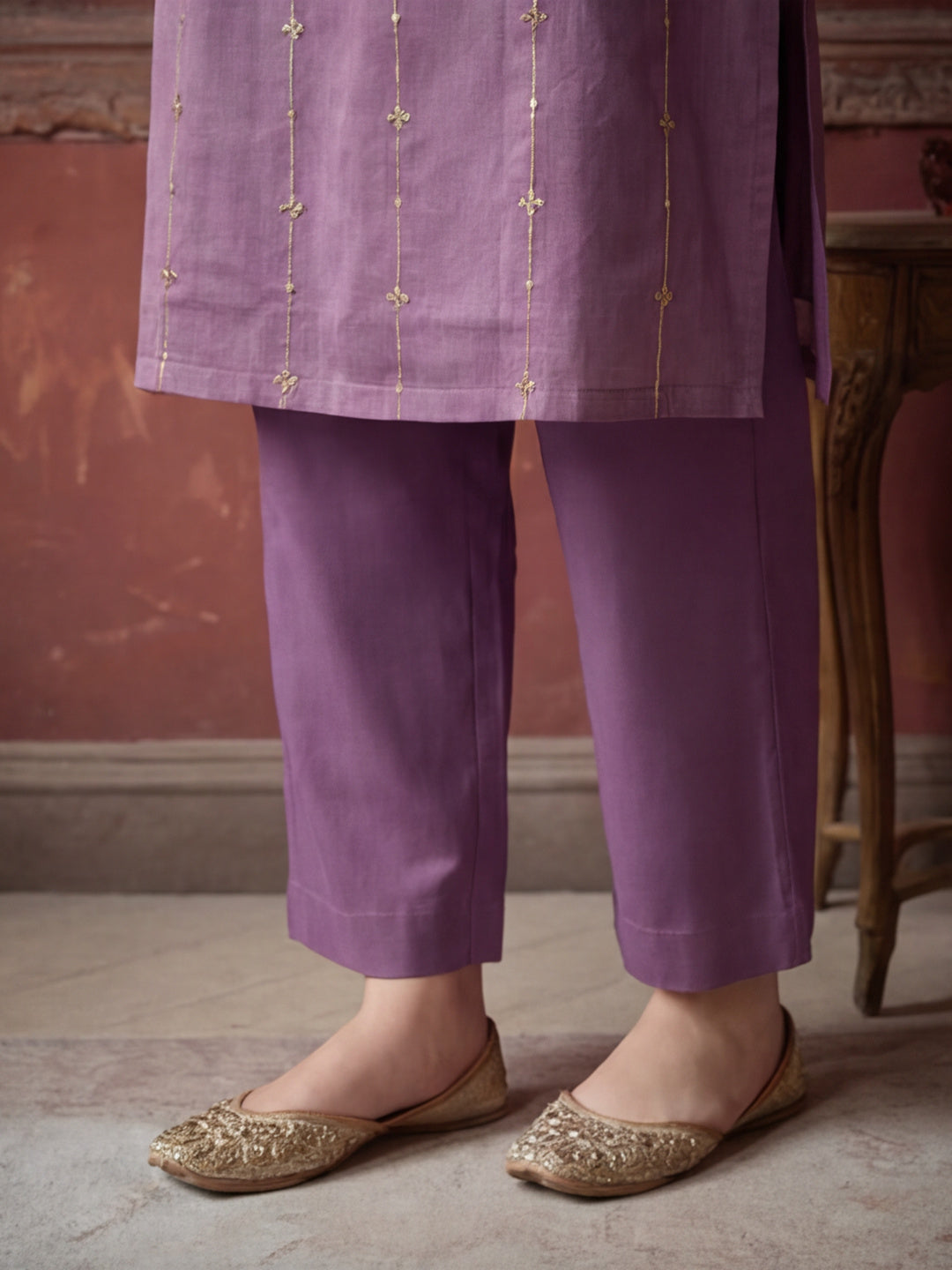 Kurta With Pant & Dupatta Ethnic Kurta Set For Women