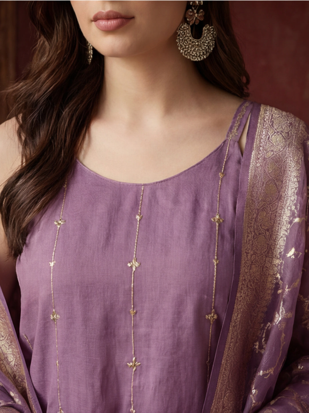 Kurta With Pant & Dupatta Ethnic Kurta Set For Women