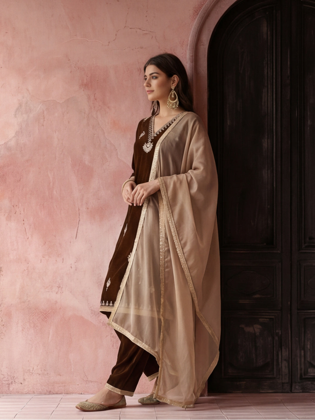 Kurta With Pant & Dupatta Ethnic Kurta Set For Women