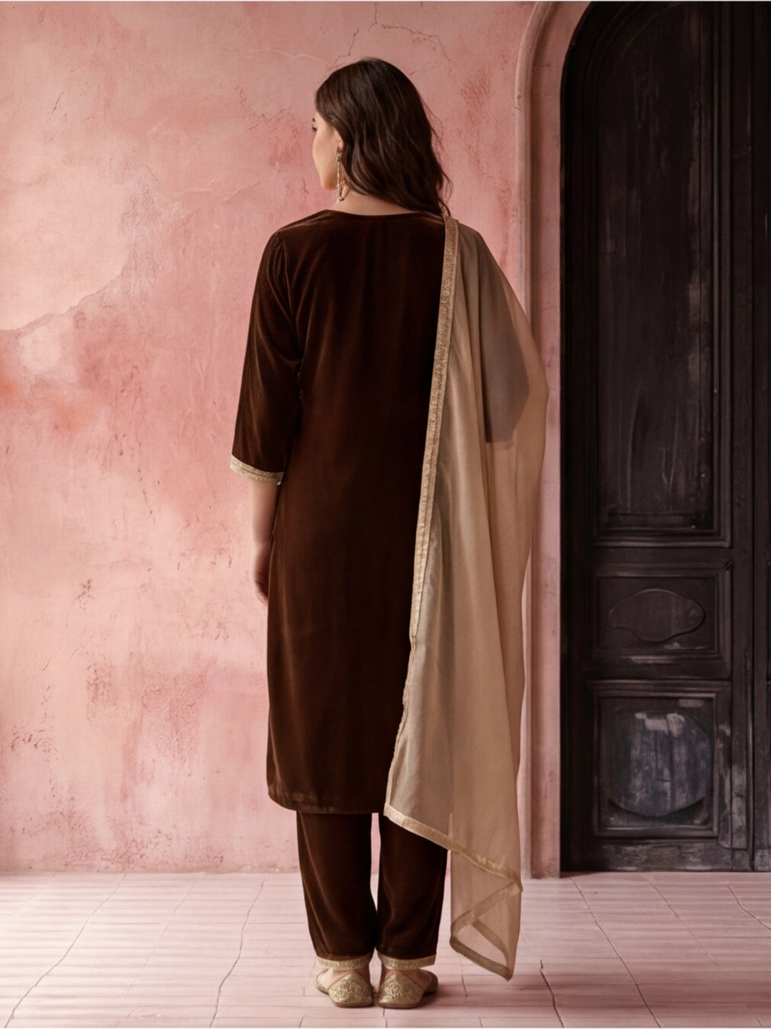Kurta With Pant & Dupatta Ethnic Kurta Set For Women