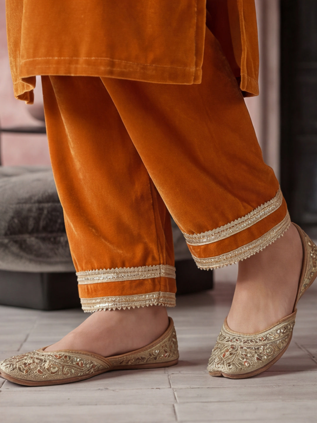Kurta With Pant & Dupatta Ethnic Kurta Set For Women