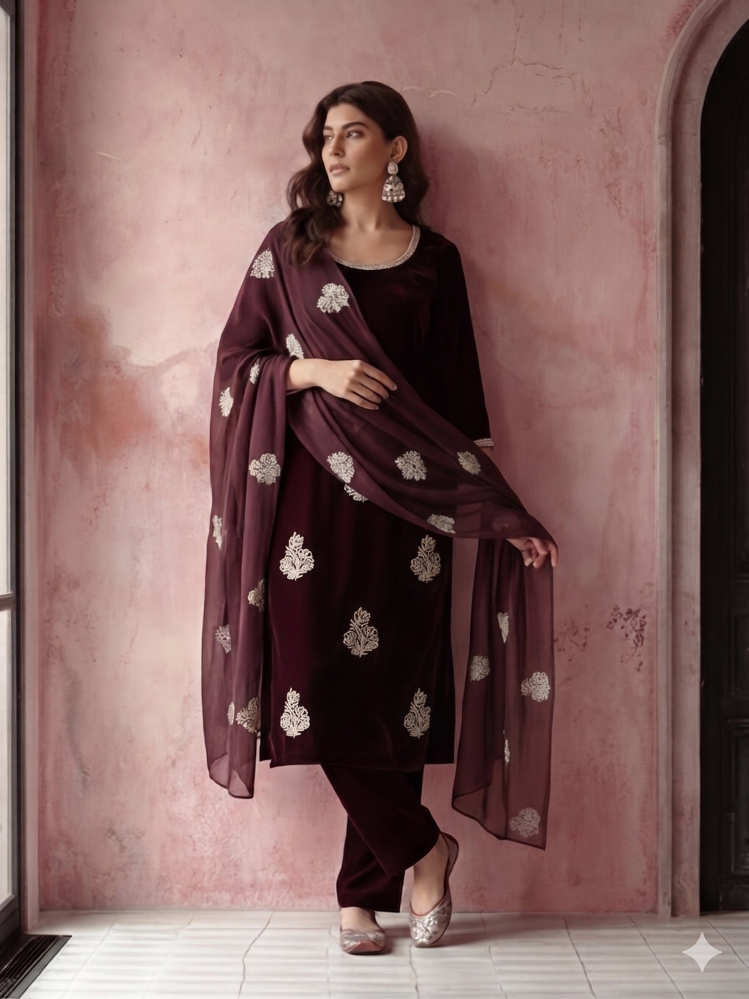 Kurta With Pant & Dupatta Ethnic Kurta Set For Women