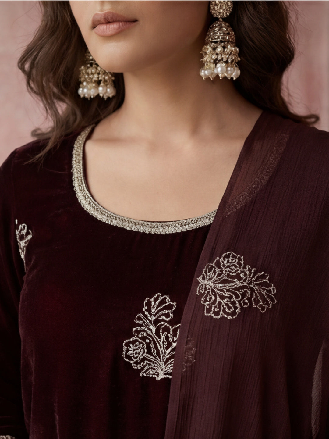 Kurta With Pant & Dupatta Ethnic Kurta Set For Women