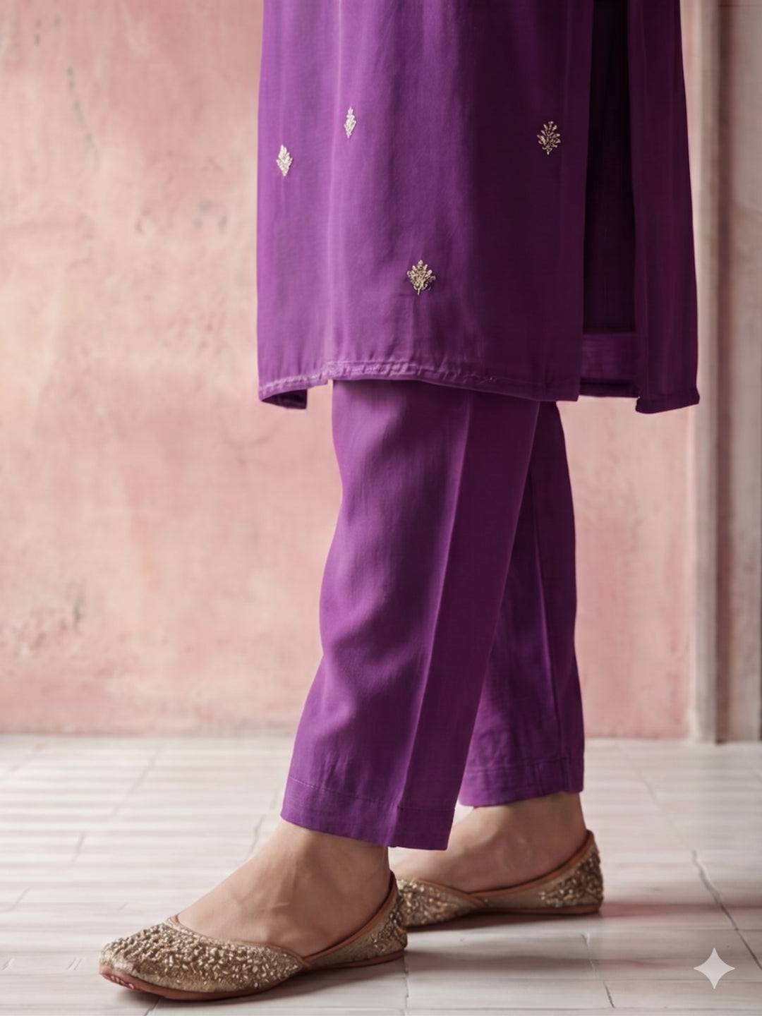 Kurta With Pant & Dupatta Ethnic Kurta Set For Women