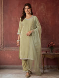 Kurta With Pant & Dupatta Ethnic Kurta Set For Women