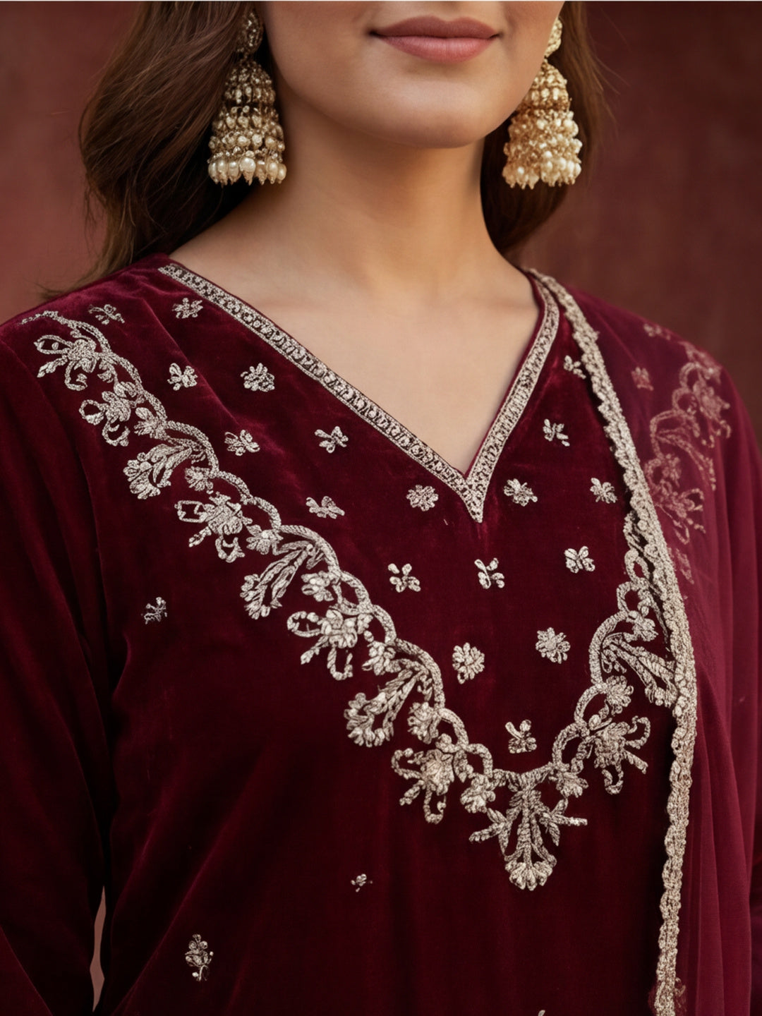 Kurta With Pant & Dupatta Ethnic Kurta Set For Women