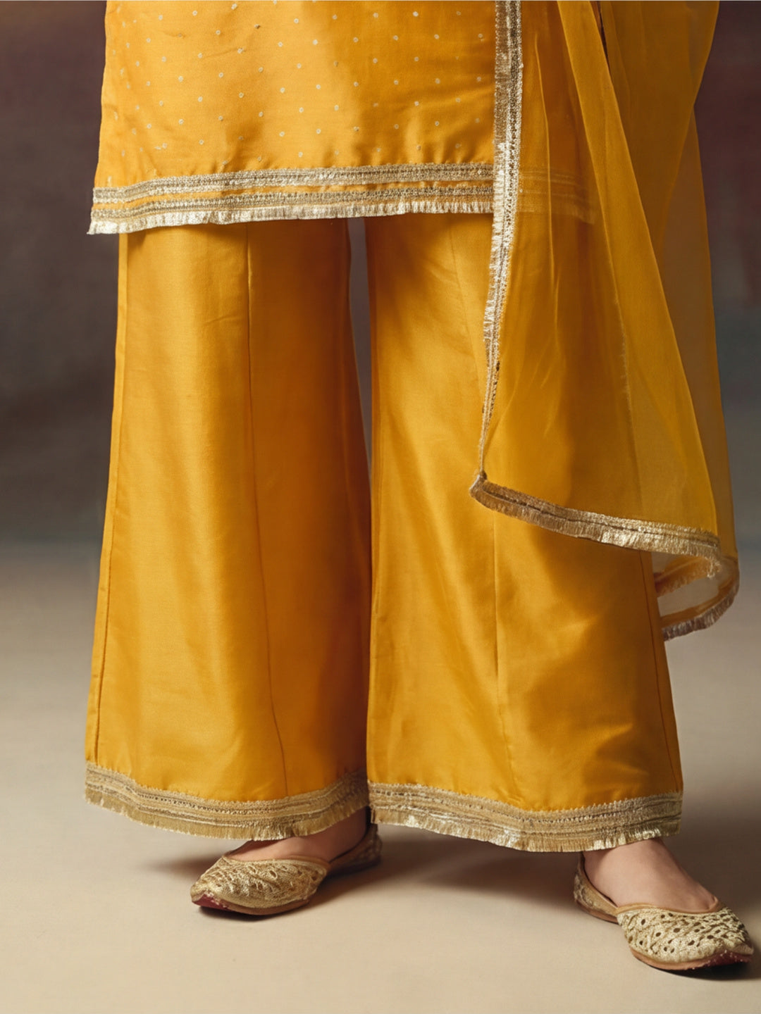 Kurta With Pant & Dupatta Ethnic Kurta Set For Women