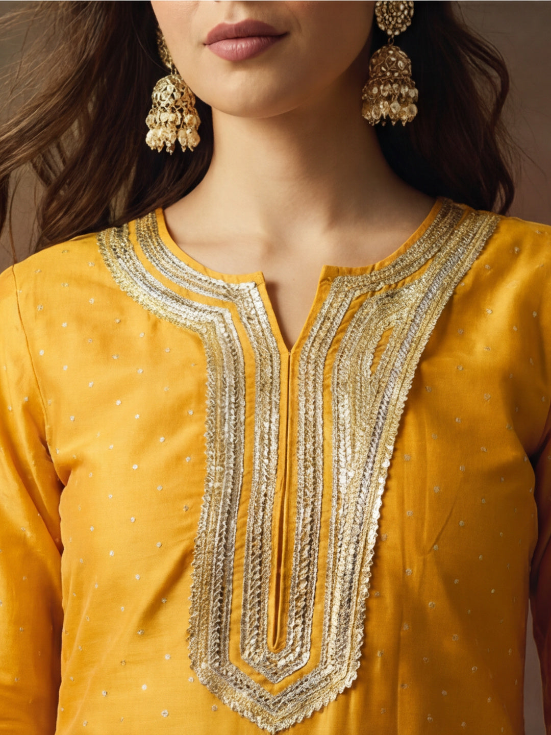 Kurta With Pant & Dupatta Ethnic Kurta Set For Women