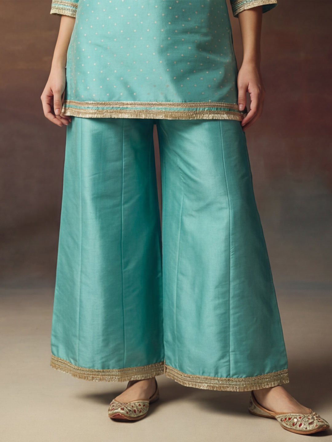Kurta With Pant & Dupatta Ethnic Kurta Set For Women