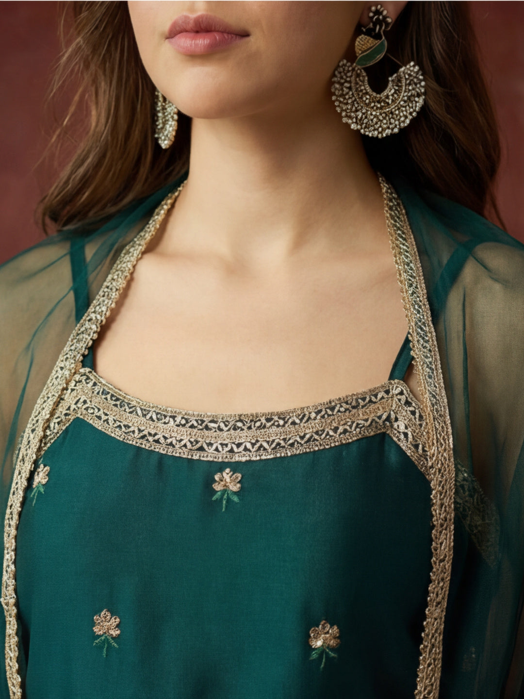 Kurta With Pant & Dupatta Ethnic Kurta Set For Women