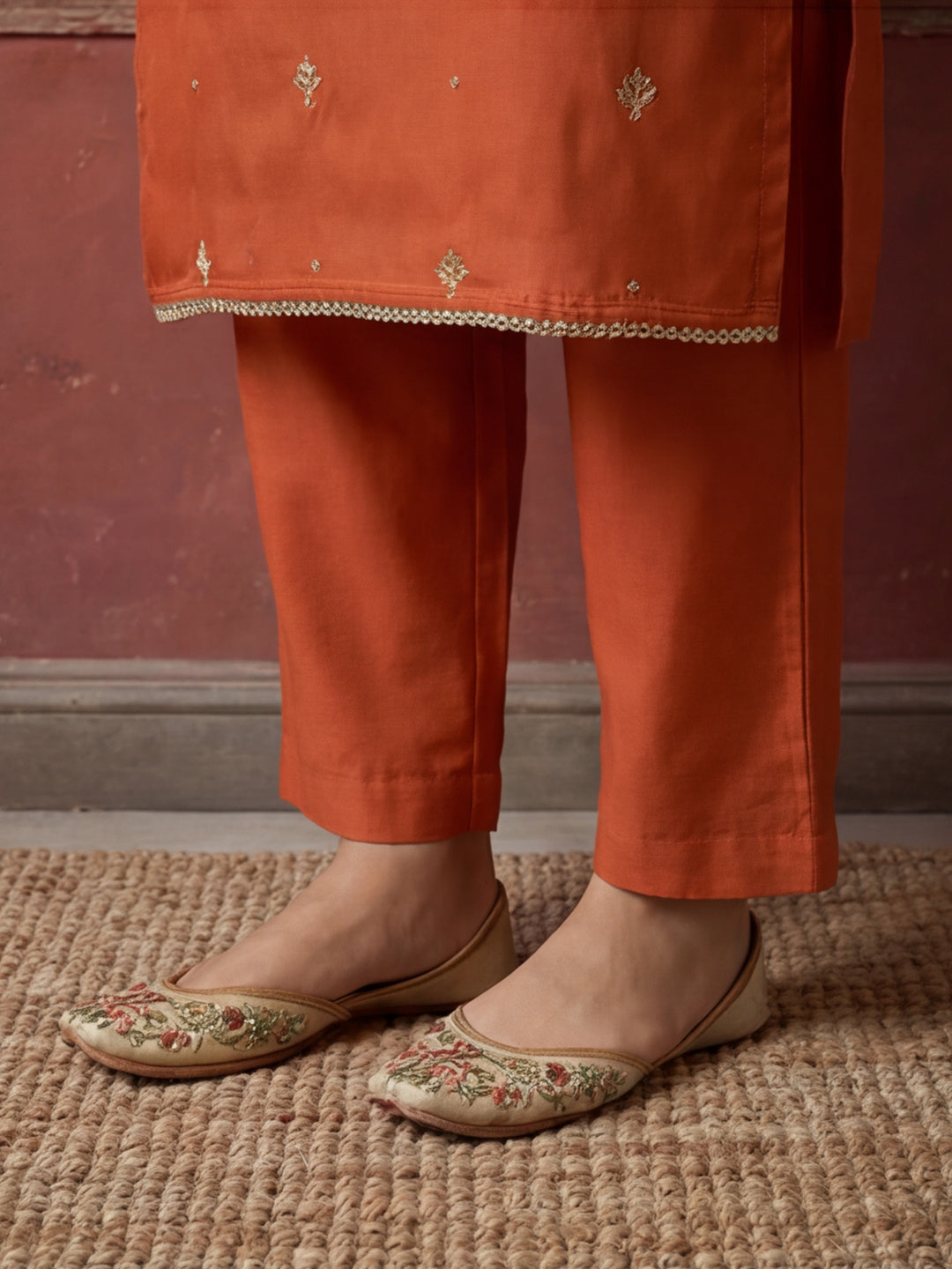 Kurta With Pant & Dupatta Ethnic Kurta Set For Women