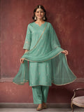 Kurta With Pant & Dupatta Ethnic Kurta Set For Women