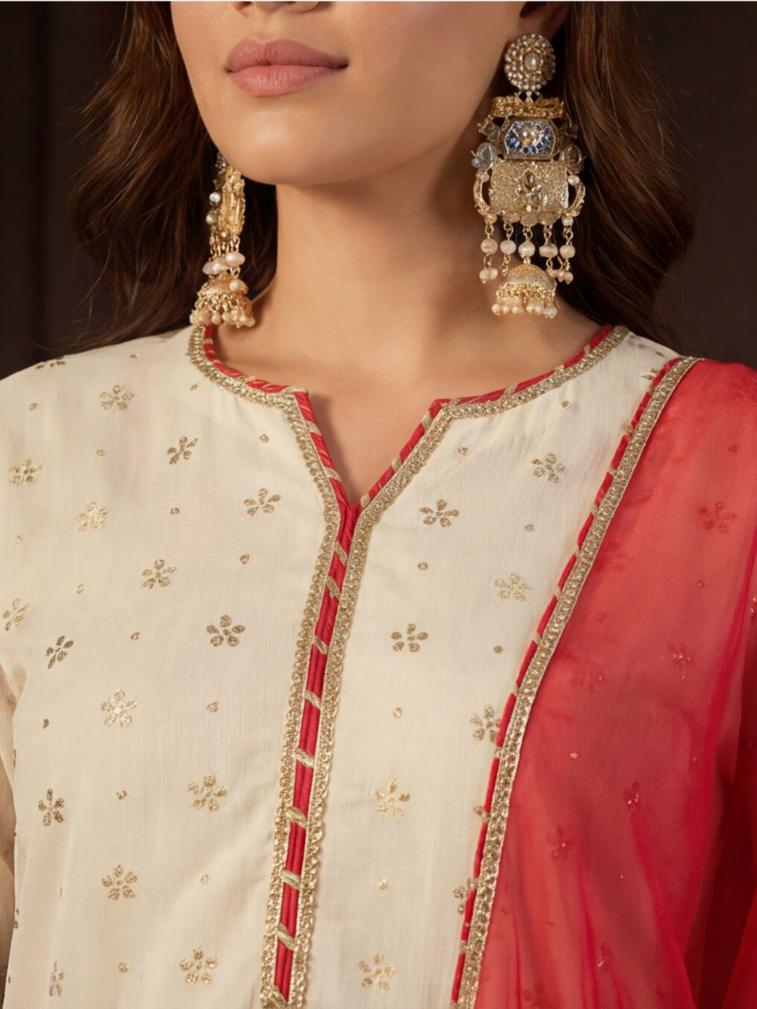 Kurta With Pant & Dupatta Ethnic Kurta Set For Women