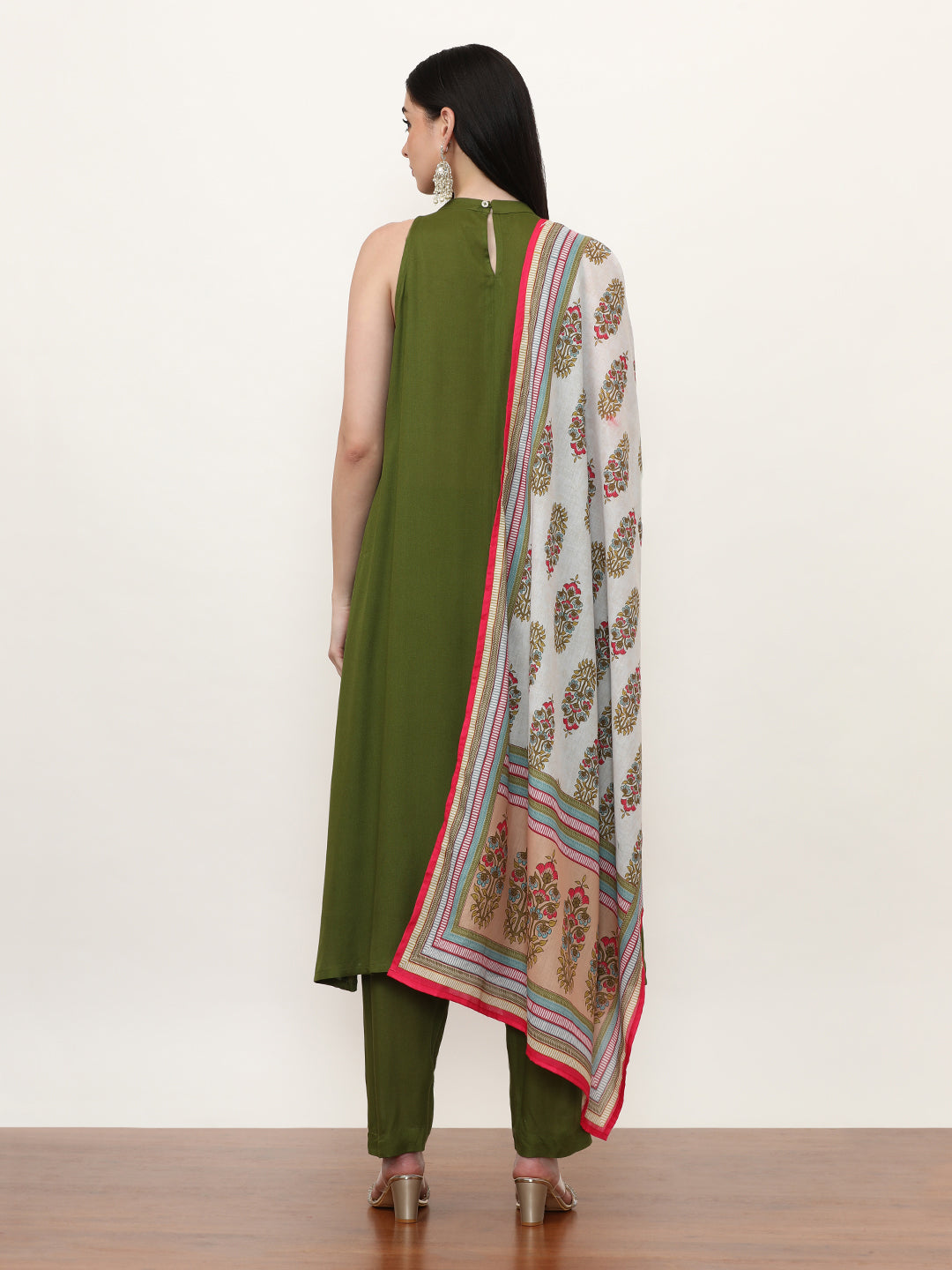 Solid Kurta Sets With Pure Cotton Dupatta