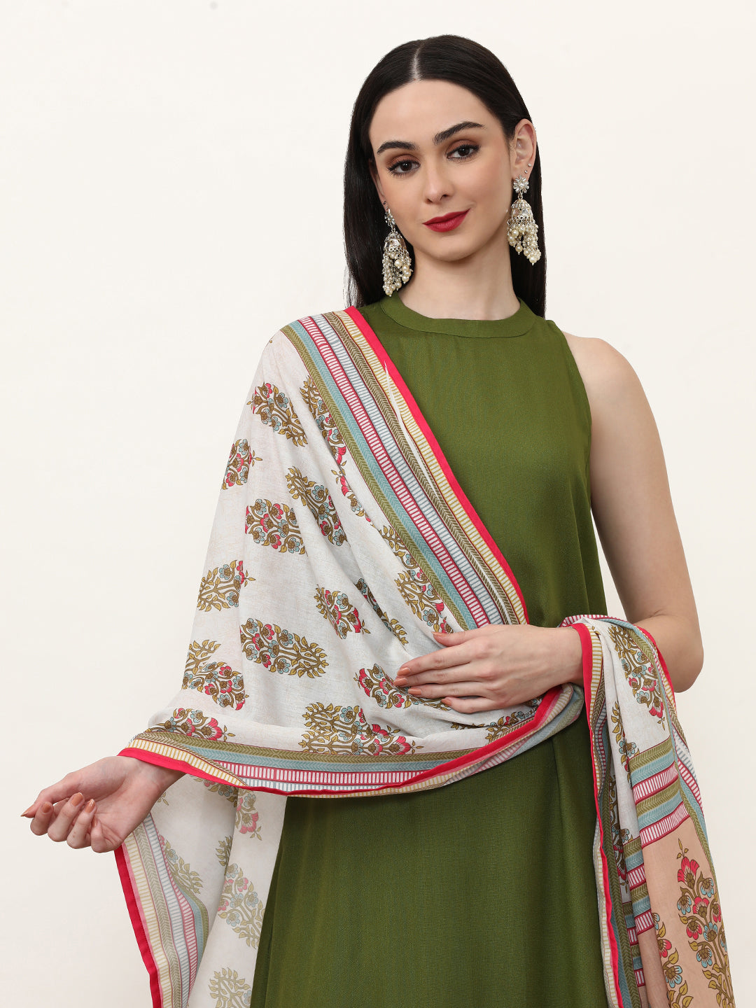 Solid Kurta Sets With Pure Cotton Dupatta