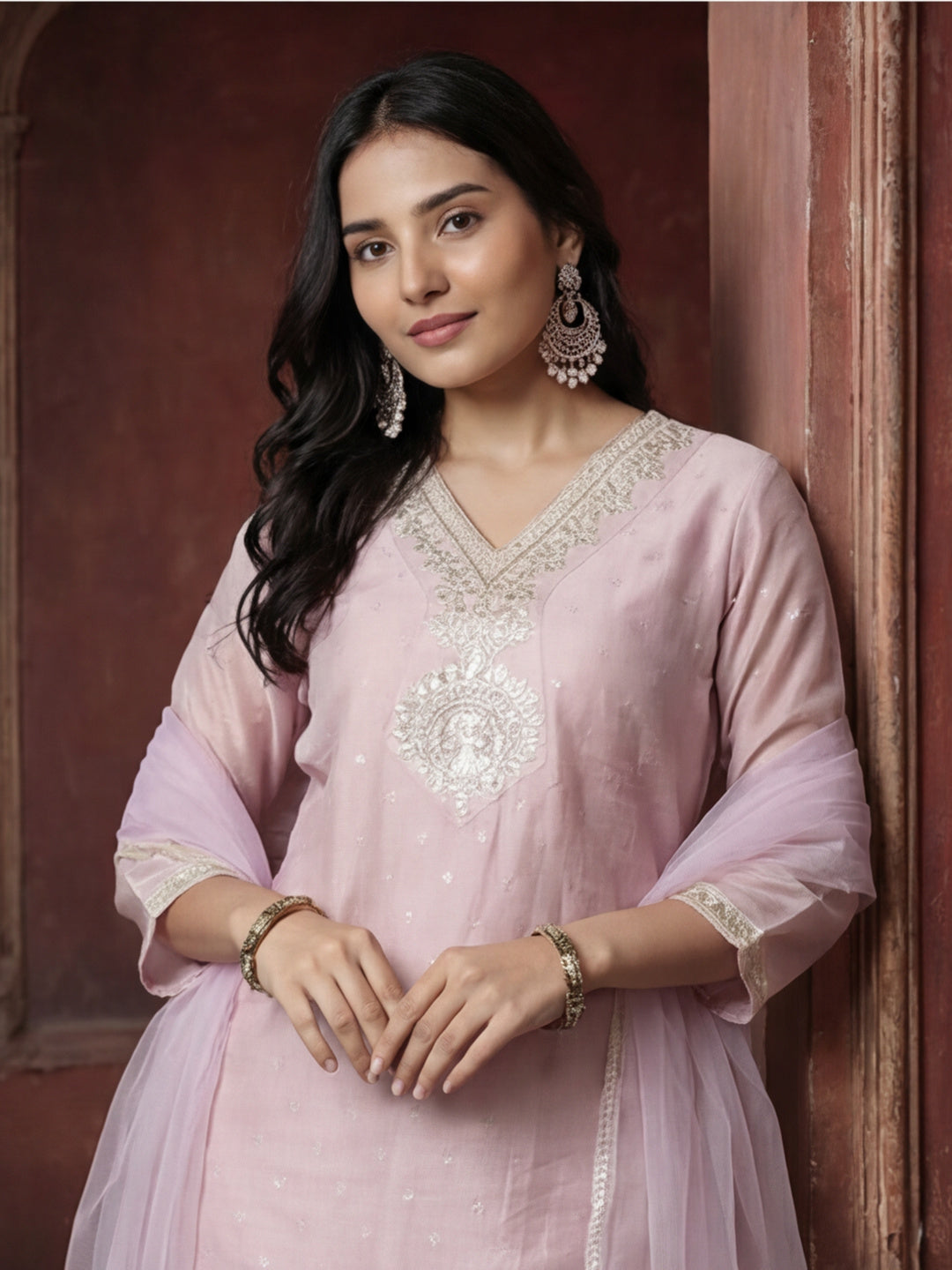 Kurta With Pant And Dupatta Set For Women