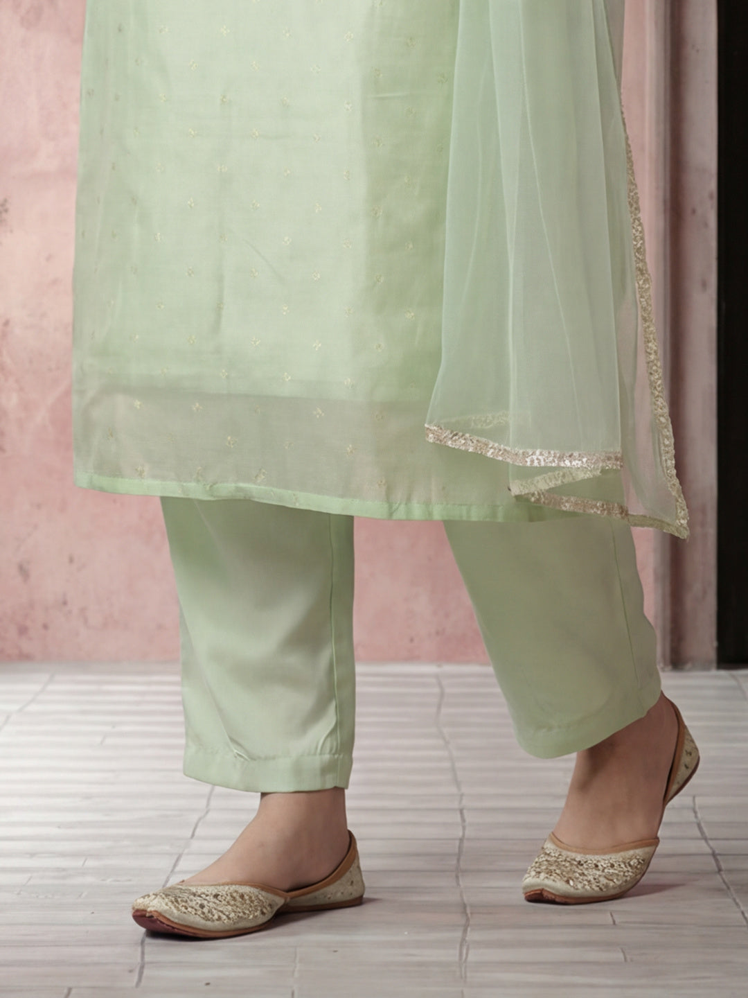 Kurta With Pant And Dupatta Set For Women